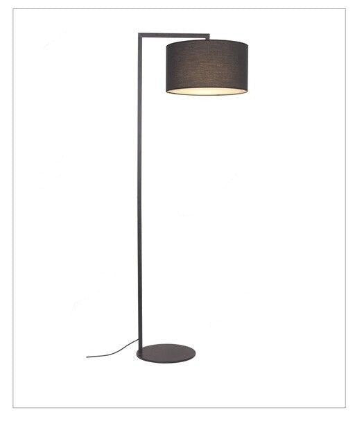 Floor lamp modern with lampshade rounded fabric Atmosphere