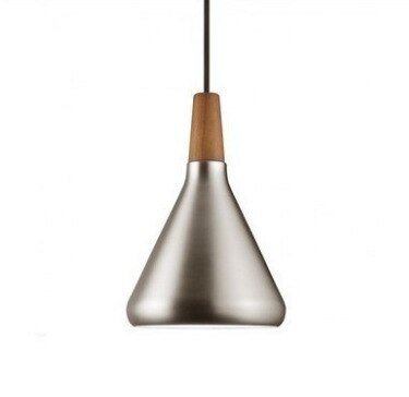 Lámpara de suspensión cromado en bronce de aluminio