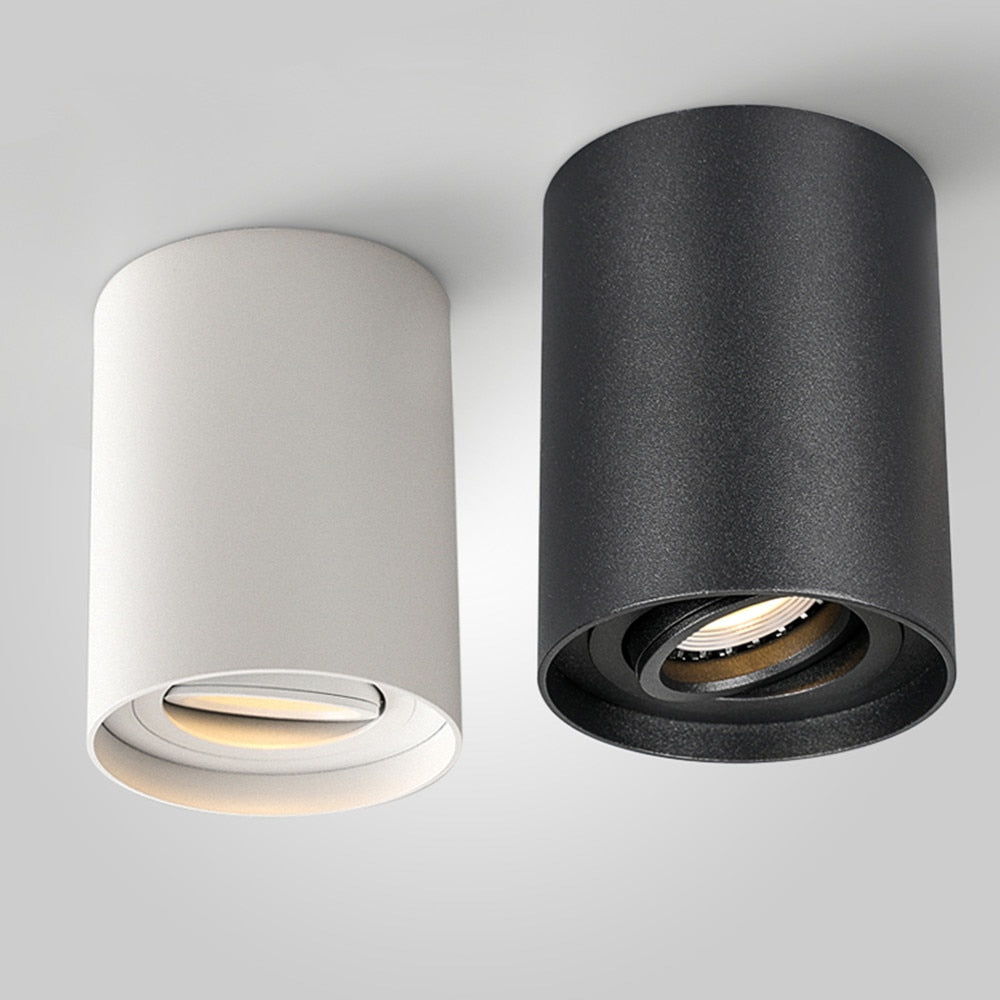 Spot moderne à LED en métal cylindrique Julius - vue 7 sur 10