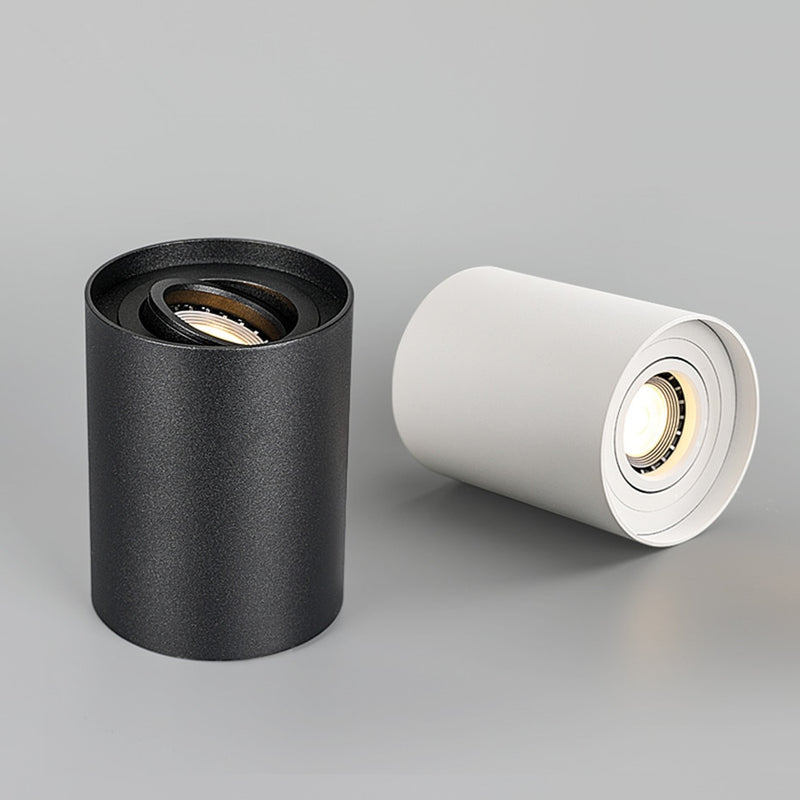 Spot moderne à LED en métal cylindrique Julius