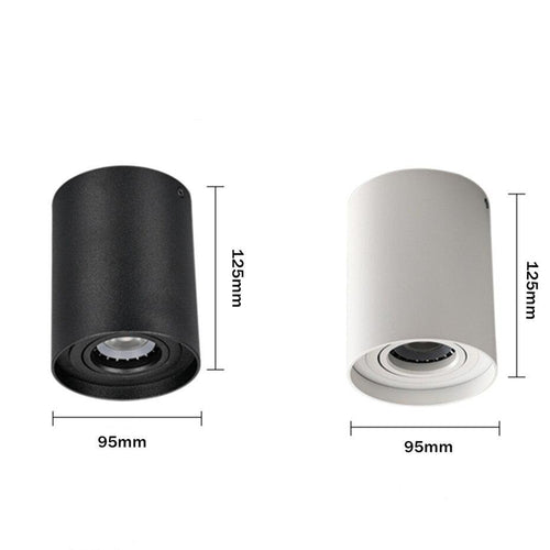 Spot moderne à LED en métal cylindrique Julius