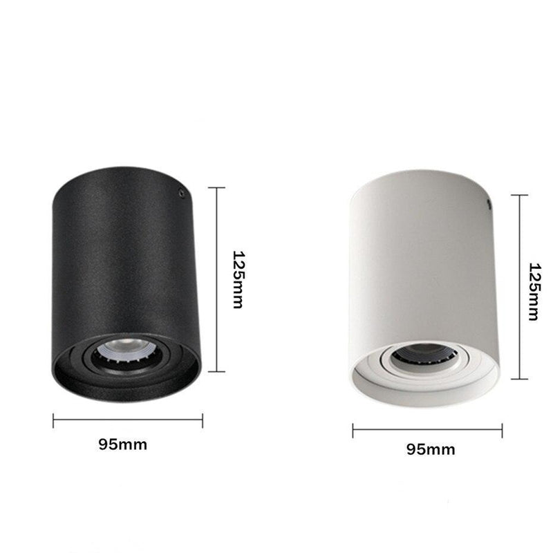 Spot moderne à LED en métal cylindrique Julius