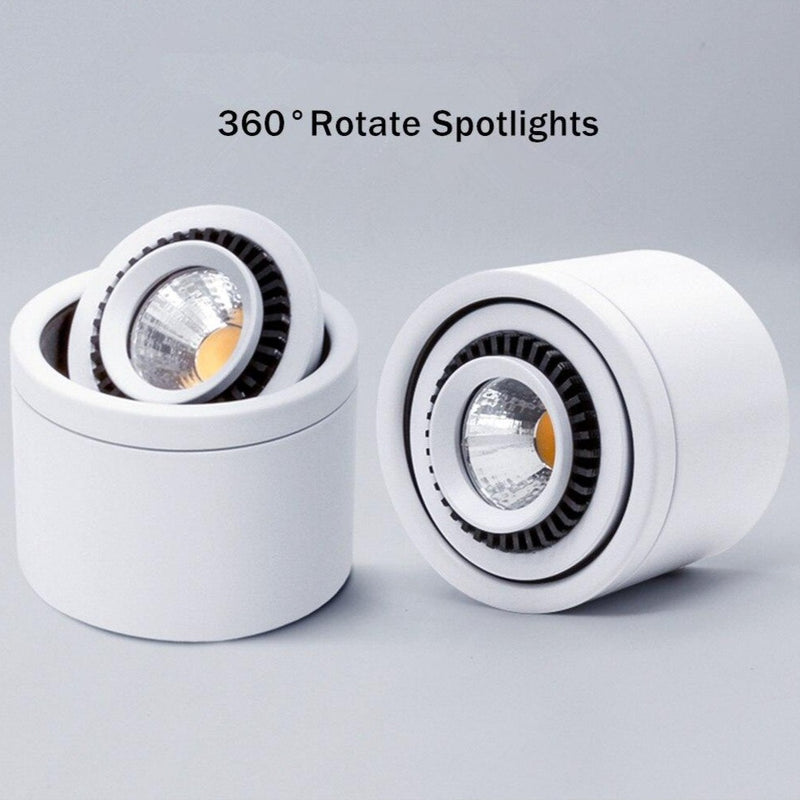 Spot moderne LED rotatif 360 degrés en aluminium Volteo