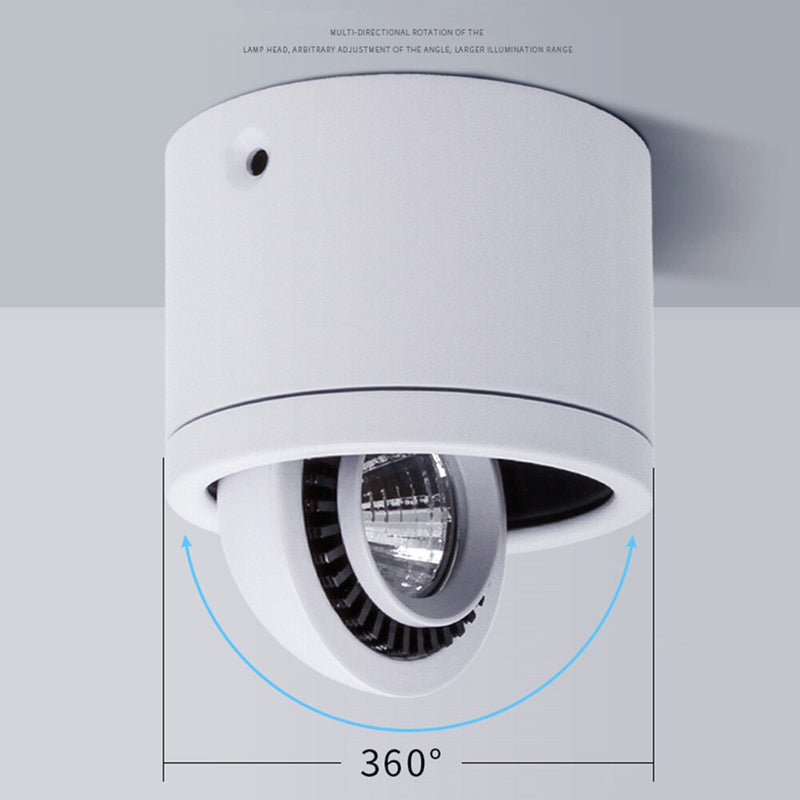 Spot moderne LED rotatif 360 degrés en aluminium Volteo
