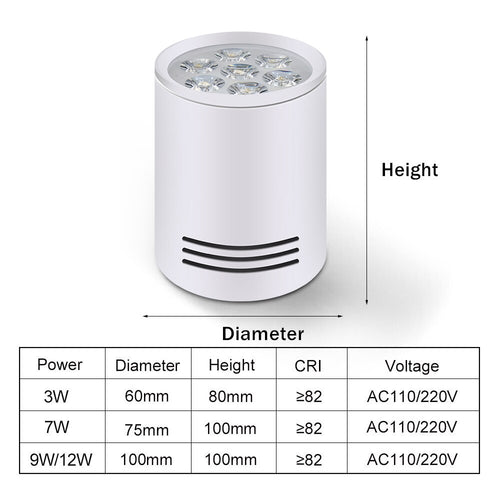 Spot moderne LED cylindrique en aluminium avec effet nid d'abeille Beepy