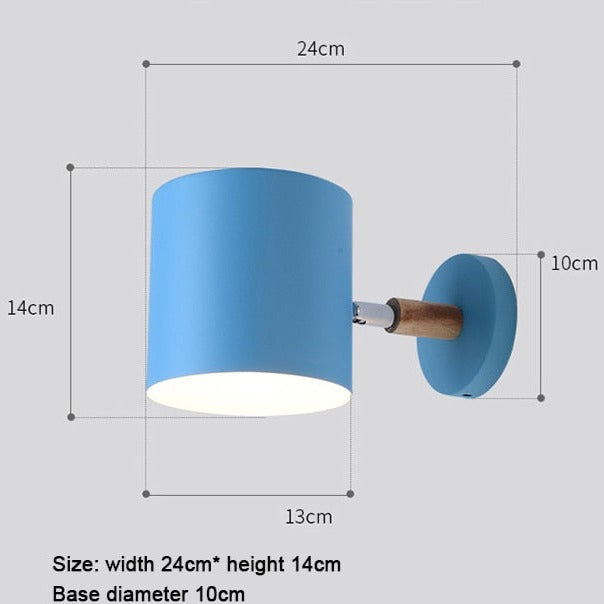 wall lamp modern wall in coloured metal Eden
