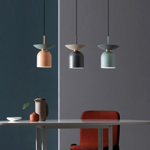 pendant light industrial with lampshade dome-shaped Soren
