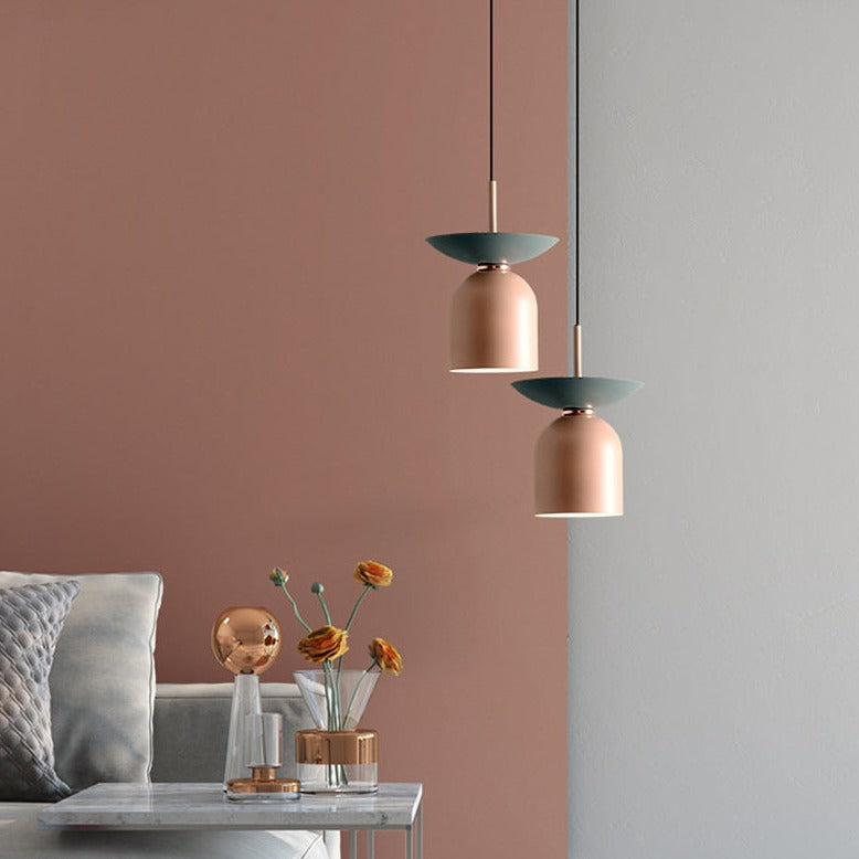 pendant light industrial with lampshade dome-shaped Soren