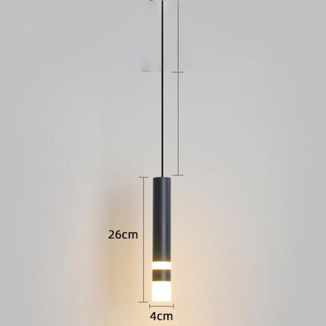 Lámpara de suspensión design LED cilíndrico de metal y cristal Luisa