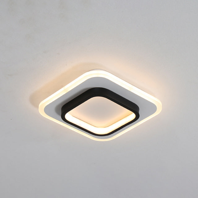 Clery modern square or circular LED ceiling light