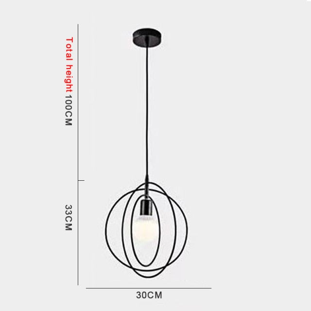pendant light modern LED with geometric shapes Yria
