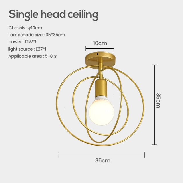 Plafonnier moderne LED avec formes géometriques Yria