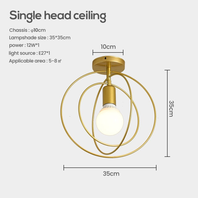 Modern LED ceiling lamp with geometric shapes Yria