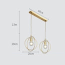 Lustre moderne LED avec plusieurs formes géometriques Yria