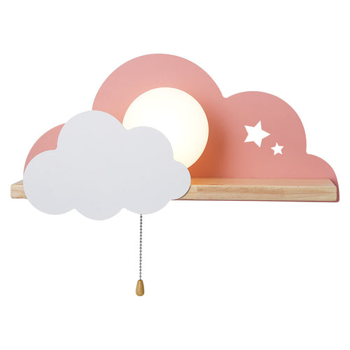 Applique murale moderne LED avec support en bois Lyzia - vue 7 sur 9