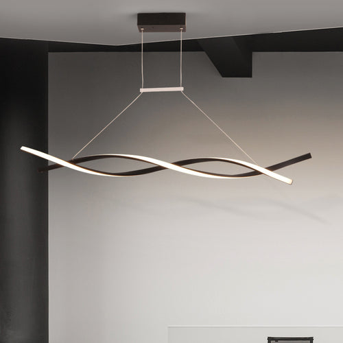 Lustre design LED en forme de vagues Callan