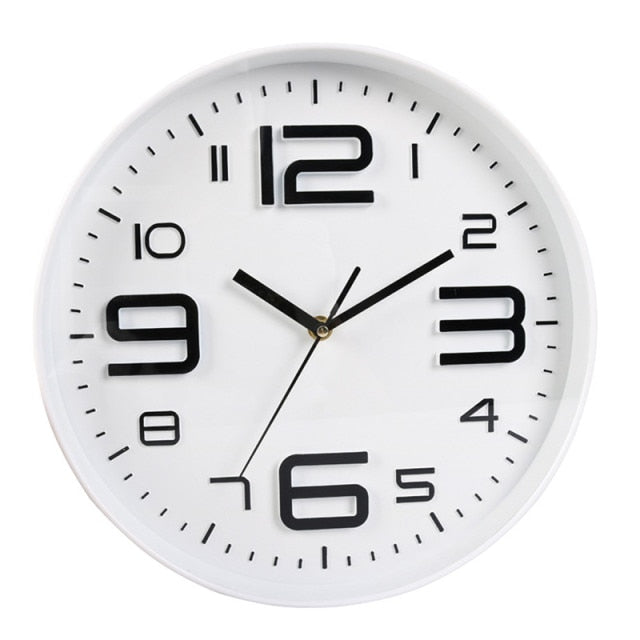 Reloj de pared redondo design con números de colores 30cm Breve