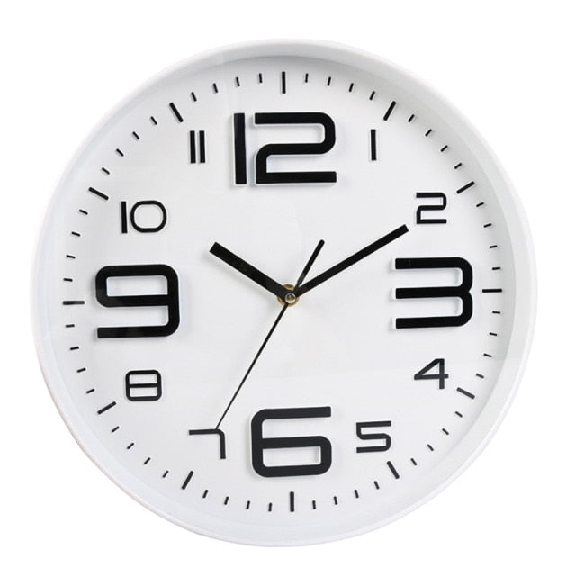 Horloge murale ronde design avec chiffres colorés 30cm Brief