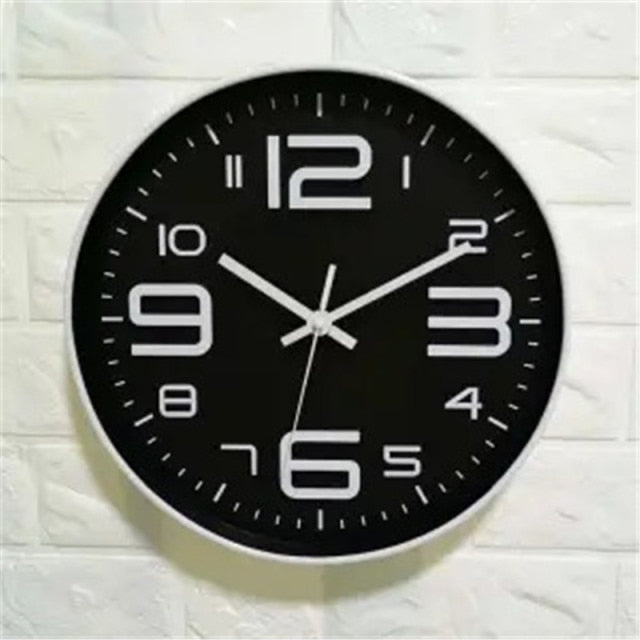 Reloj de pared redondo design con números de colores 30cm Breve