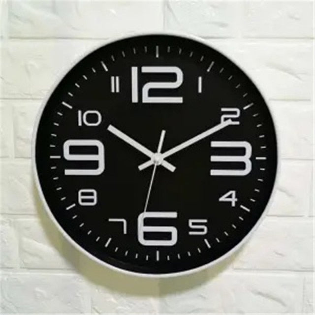 Horloge murale ronde design avec chiffres colorés 30cm Brief