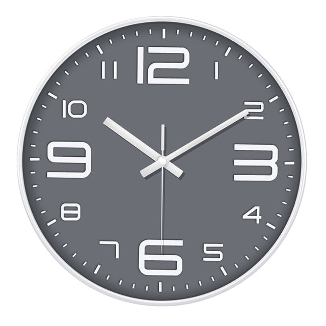 Horloge murale ronde design avec chiffres colorés 30cm Brief