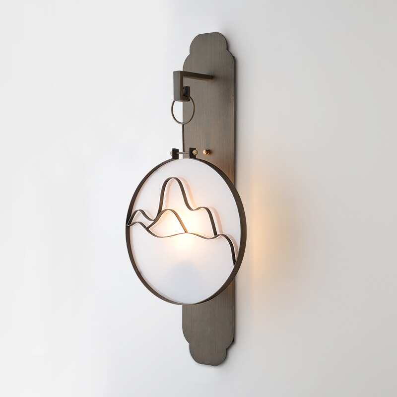 wall lamp modern metallic LED wall mounted Aiko