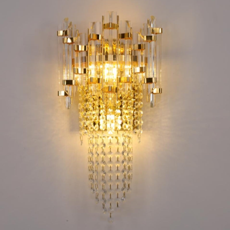 Applique murale moderne LED avec goutes en cristal Vega
