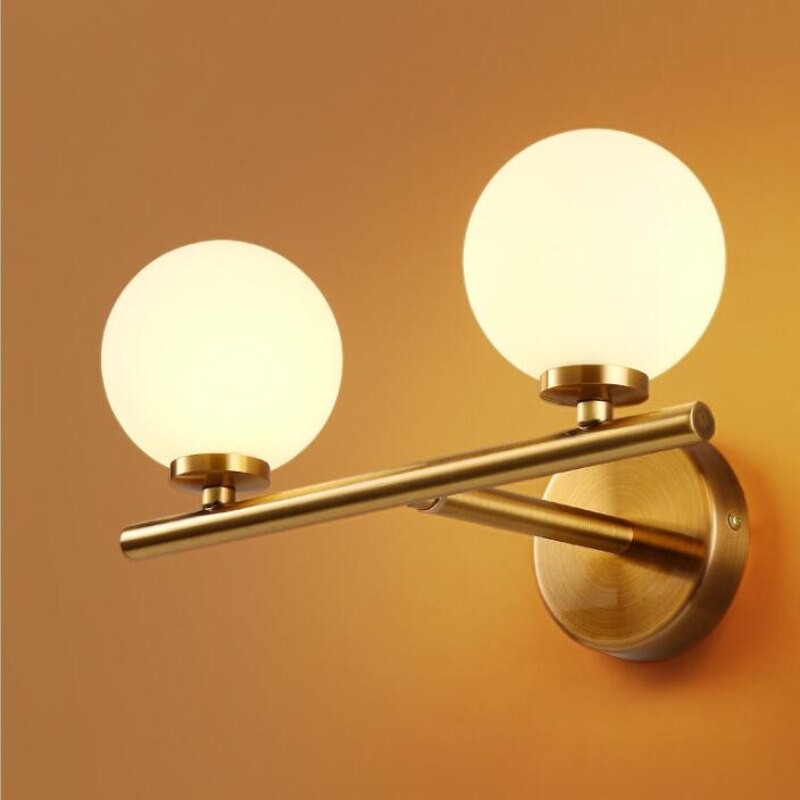 Applique murale moderne LED avec globes en verre Nyrea