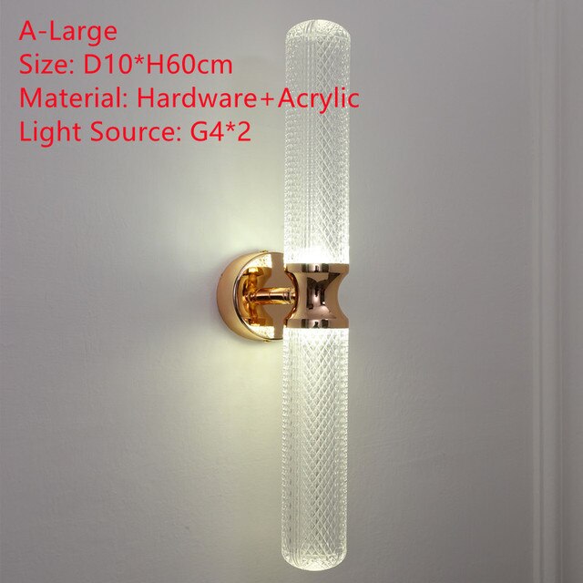wall lamp modern LED wall in glass and gold details Ursa