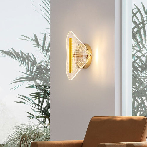 wall lamp modern LED wall light transparent and gold Jilor