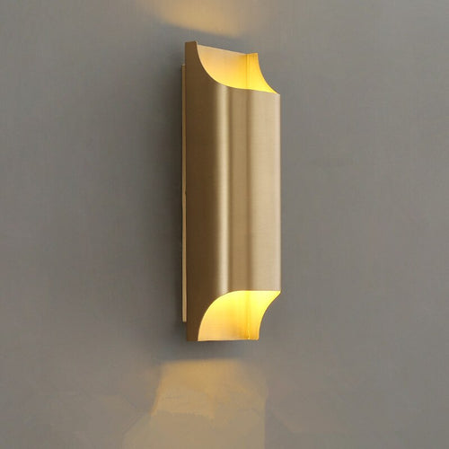 Applique murale moderne LED en forme de lingot d'or Xanat