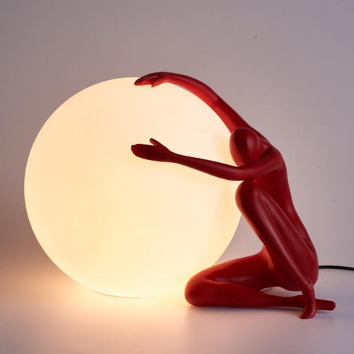 Lampe à poser LED style art déco avec silhouette Bloomie - vue 3 sur 8