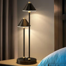 Lampe à poser moderne LED avec double bras et abat-jour Irma