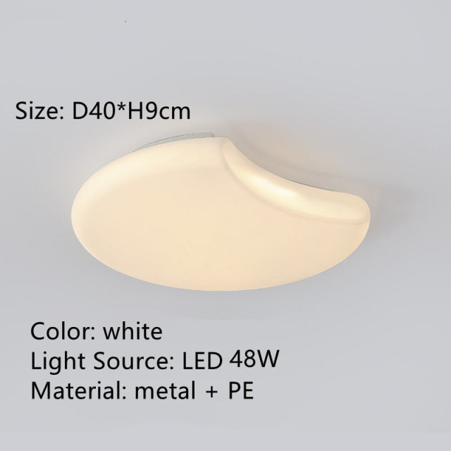 Lámpara de techo LED moderna de formas redondeadas Yedra