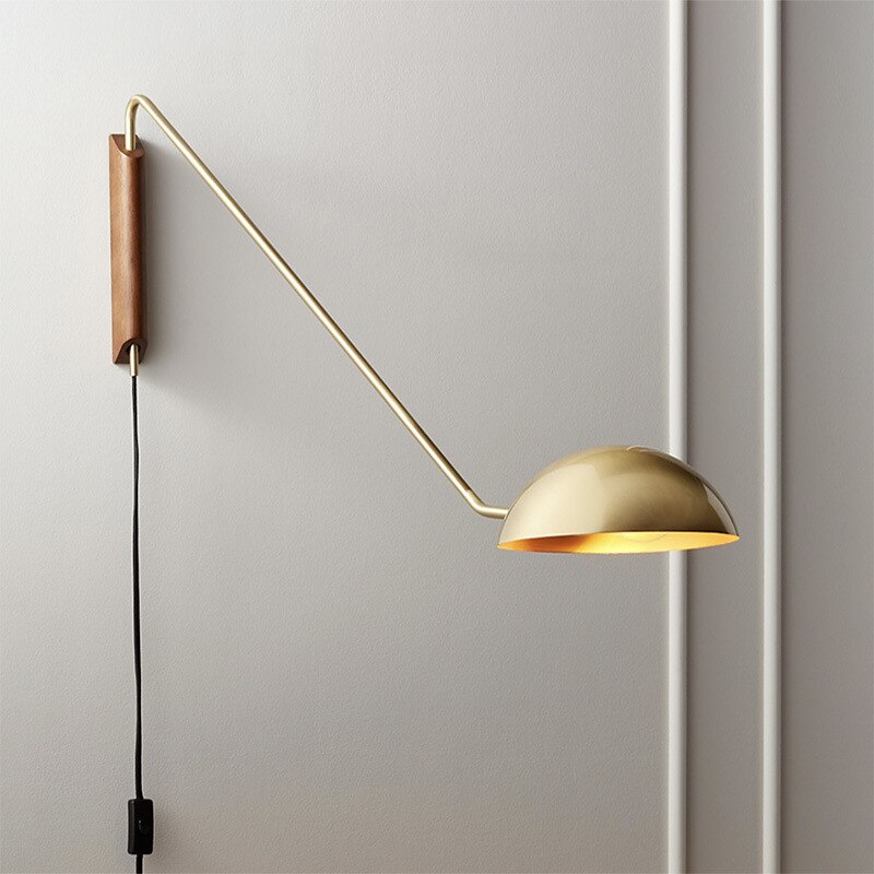 wall lamp modern adjustable LED wall lamp and lampshade gold Altea