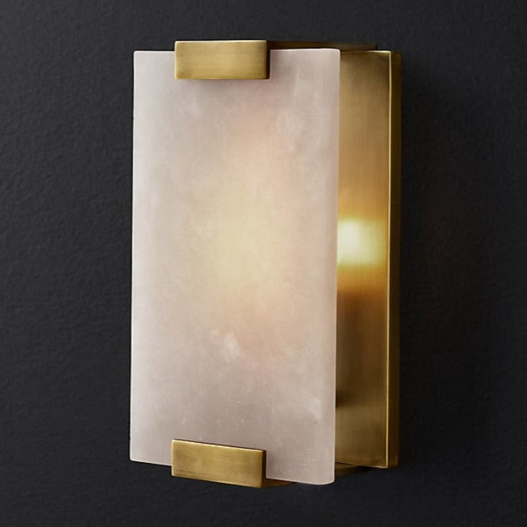 wall lamp modern rectangular LED wall in marble Zinerva