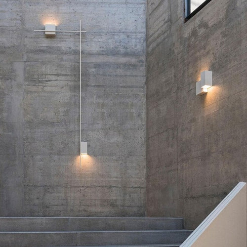Applique murale design LED carré ou en L métallique Zia - vue 4 sur 13