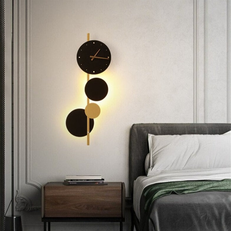 wall lamp modern LED wall clock with Scony