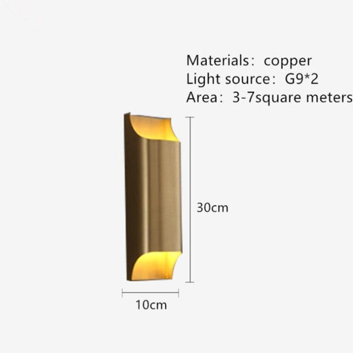 Applique murale moderne LED en forme de lingot d'or Xanat - vue 18 sur 17