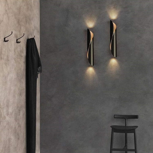 wall lamp modern open cylindrical metal wall Ernest