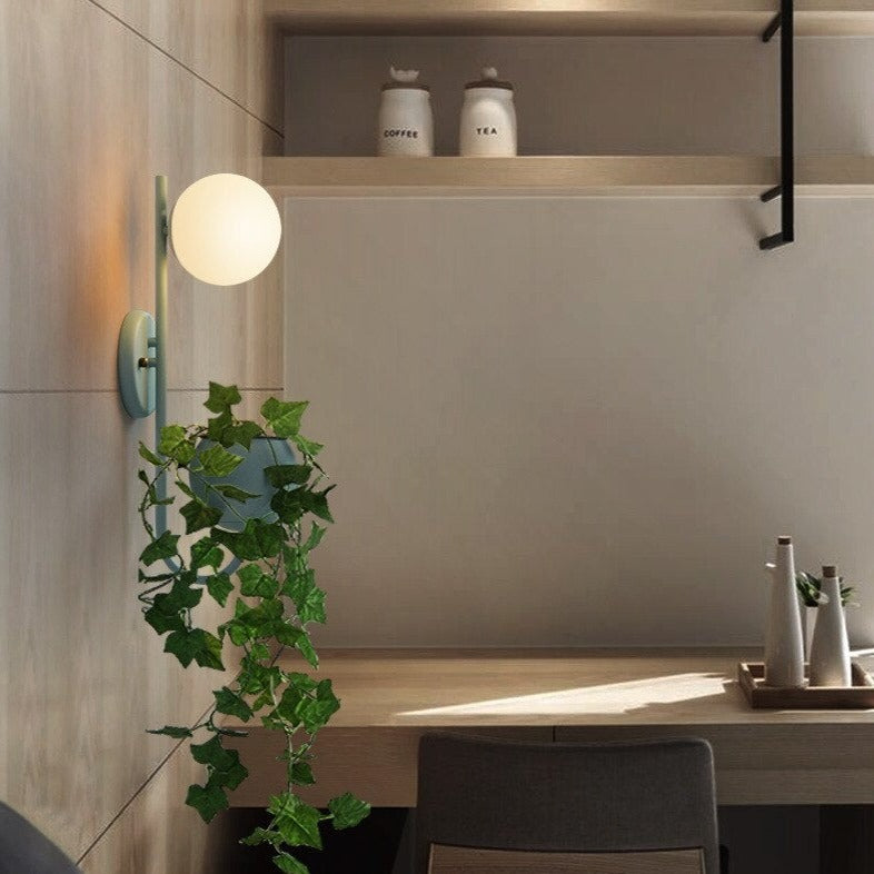 wall lamp modern LED wall with plant pot Xenia