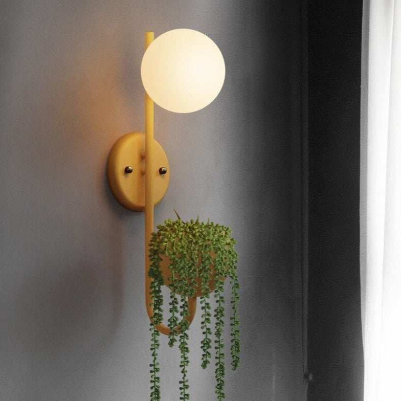 wall lamp modern LED wall with plant pot Xenia