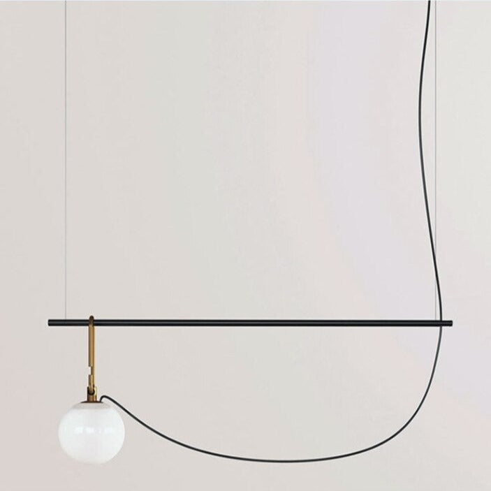 pendant light modern LED with glass globe Aitné