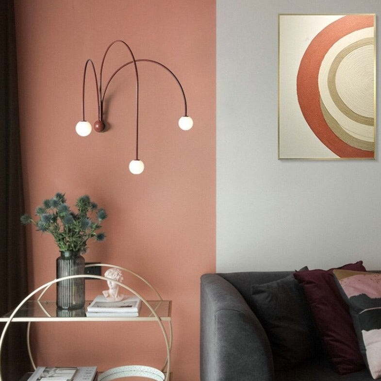 wall lamp modern LED wall with 3 arches Solyne