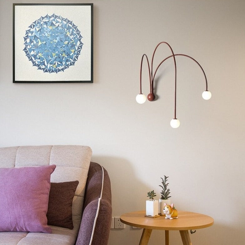 wall lamp modern LED wall with 3 arches Solyne