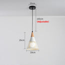 Suspension moderne LED avec lampes coniques Abril