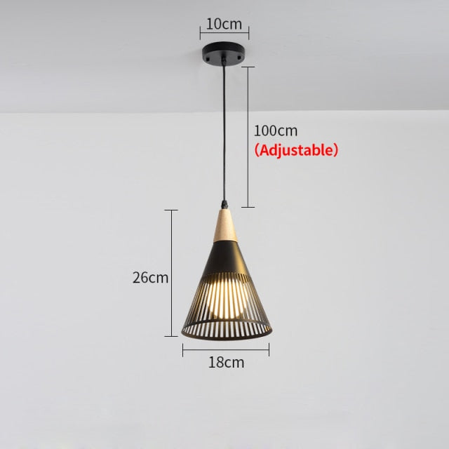 pendant light modern LED with conical lamps Abril