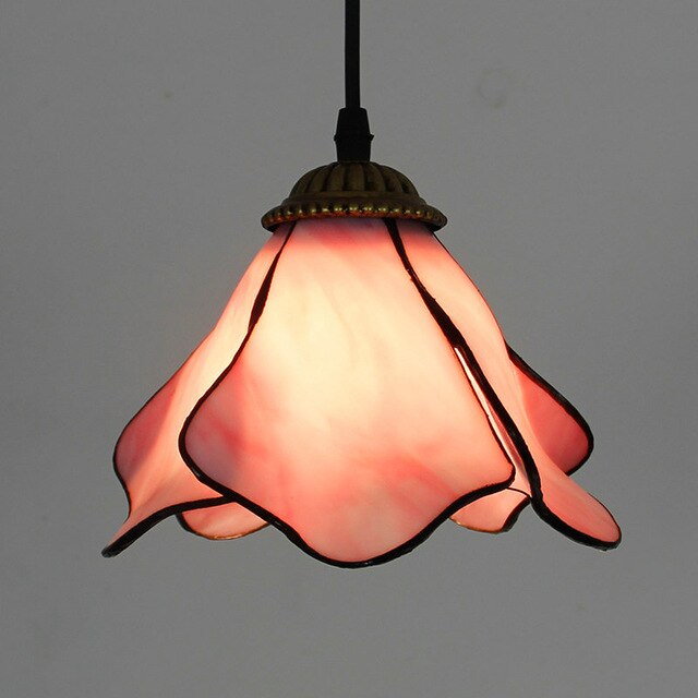 pendant light vintage LED with colored glasses Haimei