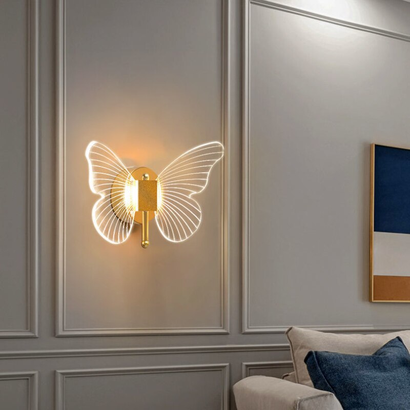 wall lamp modern LED butterfly wall Fairya