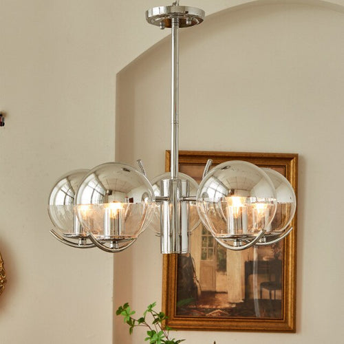 Lustre moderne avec abat-jour circulaire en métal Gael